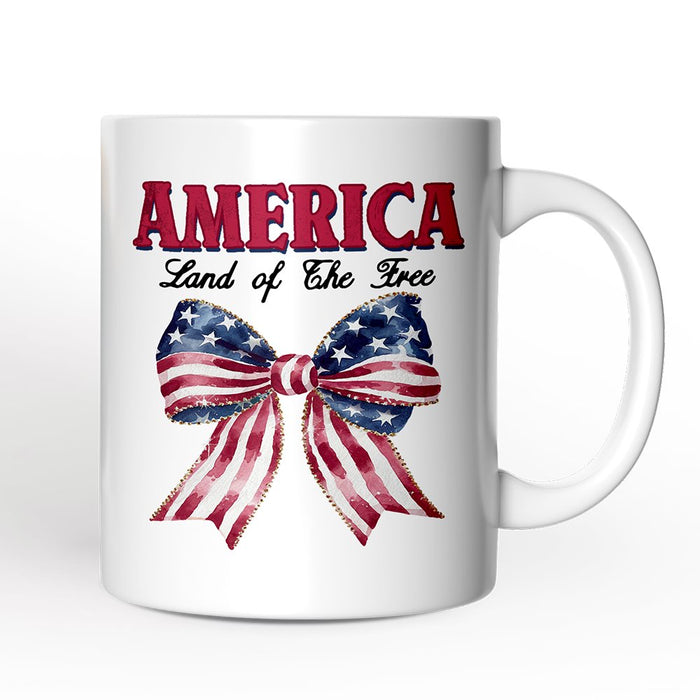 Proud American Personalized Mug, America Gift With Custom Name Personalized Ceramic Mug OrnamentallyYou 12oz Mug Non-Custom