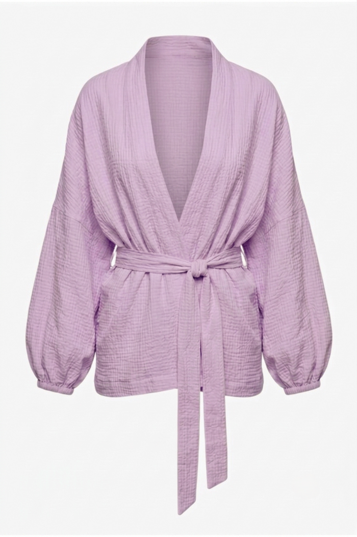 Puff-Sleeve Cardigan