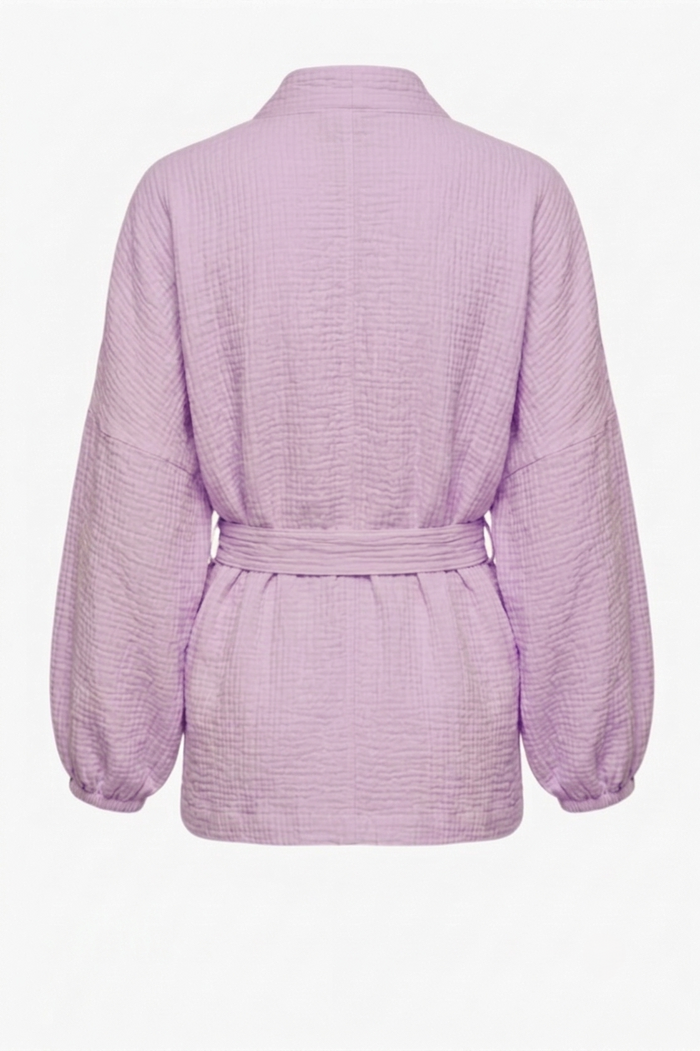 Puff-Sleeve Cardigan