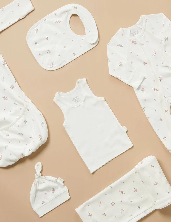 Purebaby Organic Essentials Hospital Bag Essential Vanilla Blossom $120+ Value
