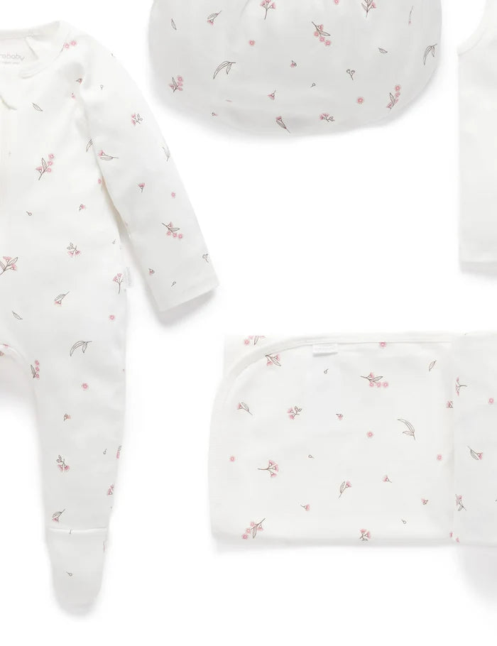 Purebaby Organic Essentials Hospital Bag Essential Vanilla Blossom $120+ Value