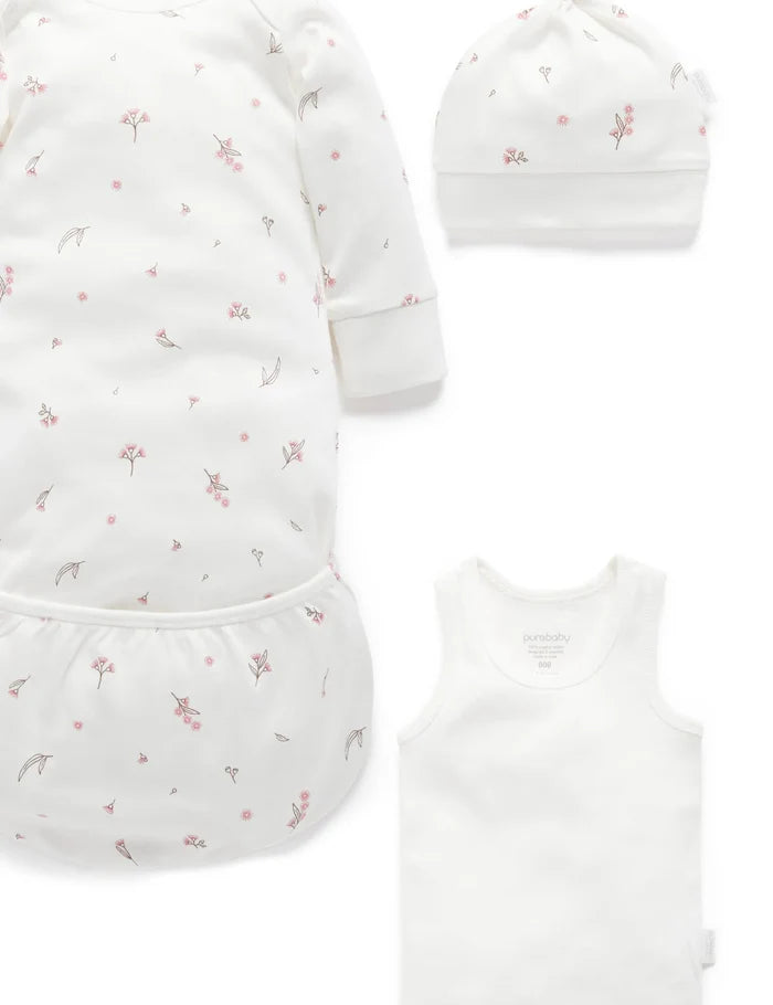 Purebaby Organic Essentials Hospital Bag Essential Vanilla Blossom $120+ Value