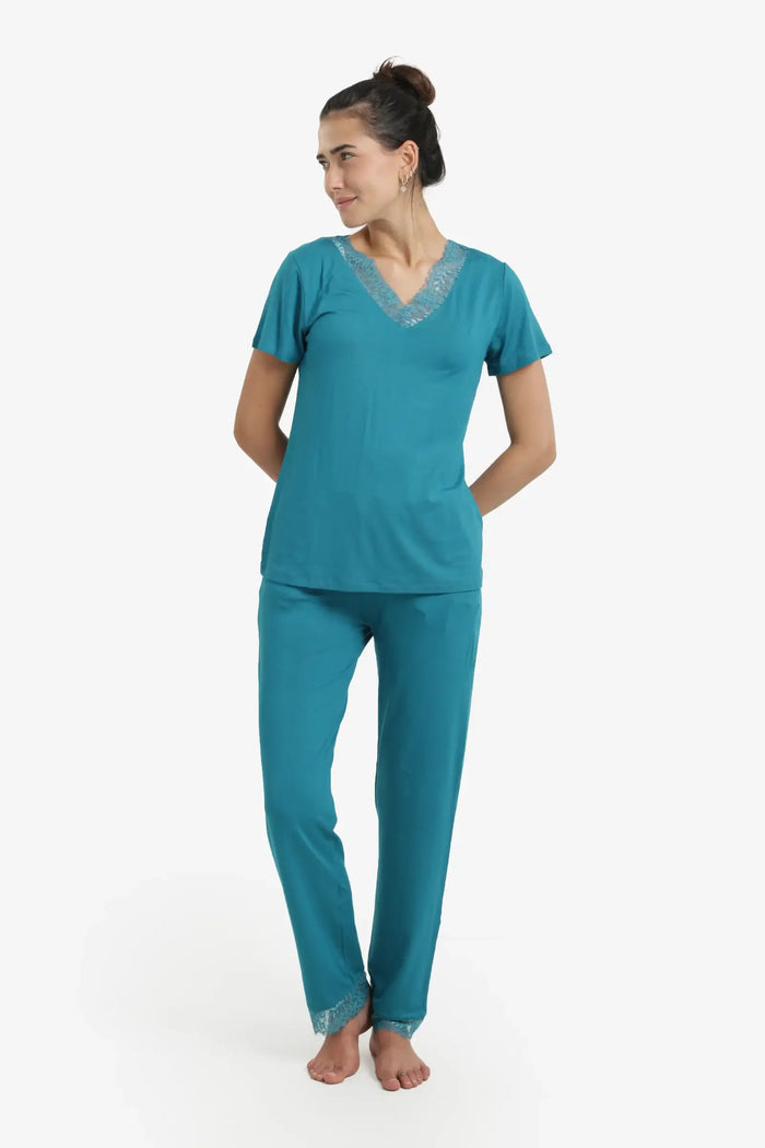 Blue Petroleum / S / Viscose
