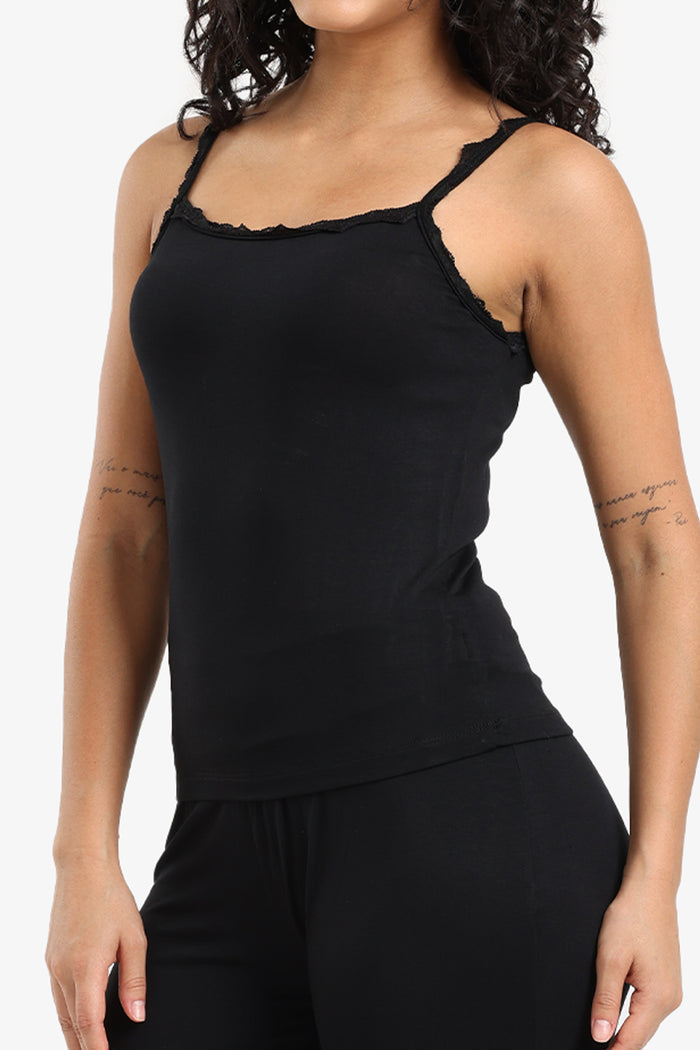 Pyjama Set With Lace Trim