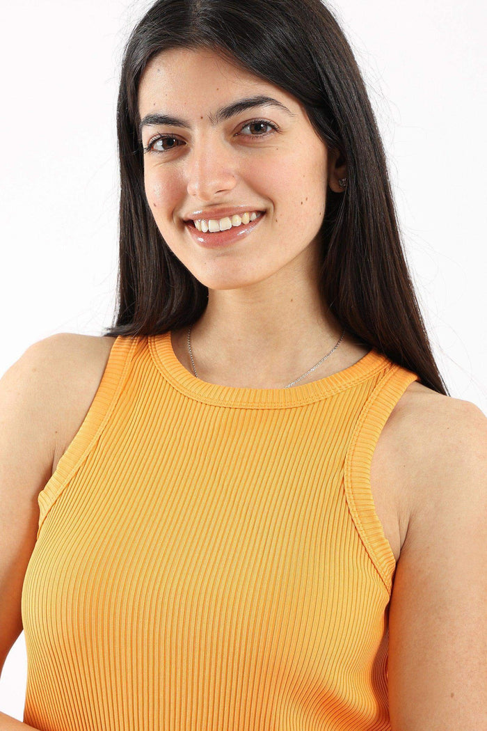 Racer Back Ribbed Top