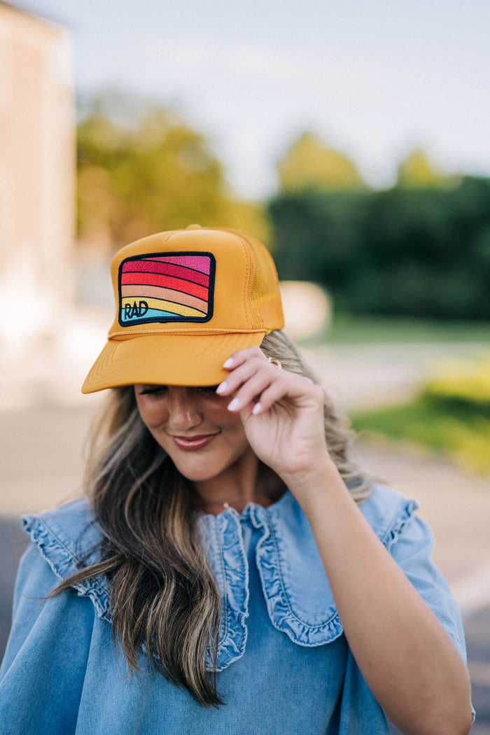 Rad Trucker Hat - Gold