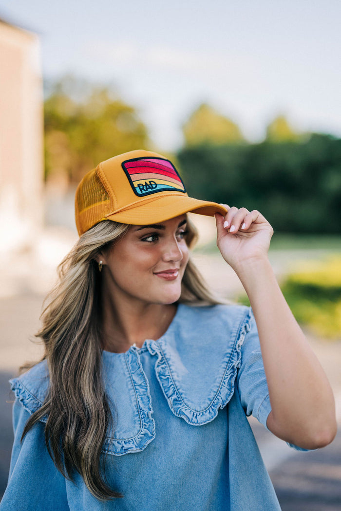 Rad Trucker Hat - Gold
