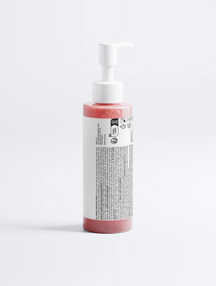 KVIST Radiant Glow Facial Wash - Back pump cleanser bottle View