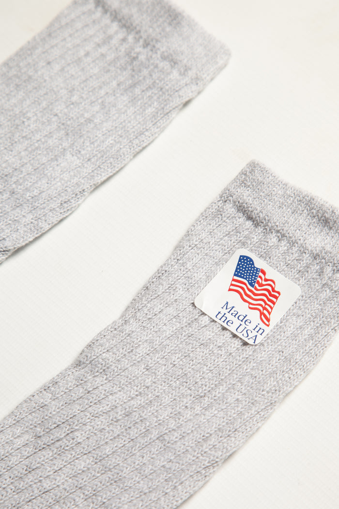 Railroad Sock - 3 Pack Crew Socks - Grey