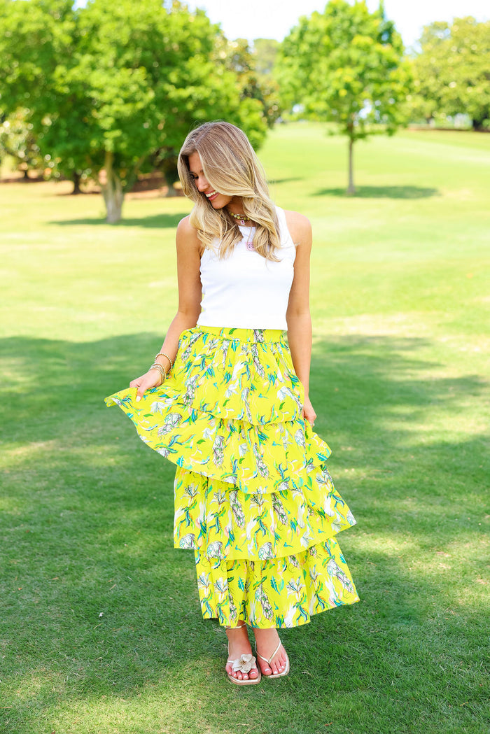 Reese Maxi Skirt - Yellow