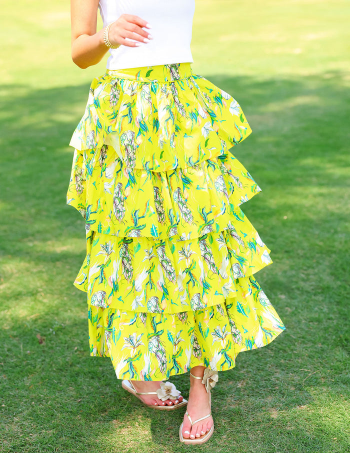 Reese Maxi Skirt - Yellow