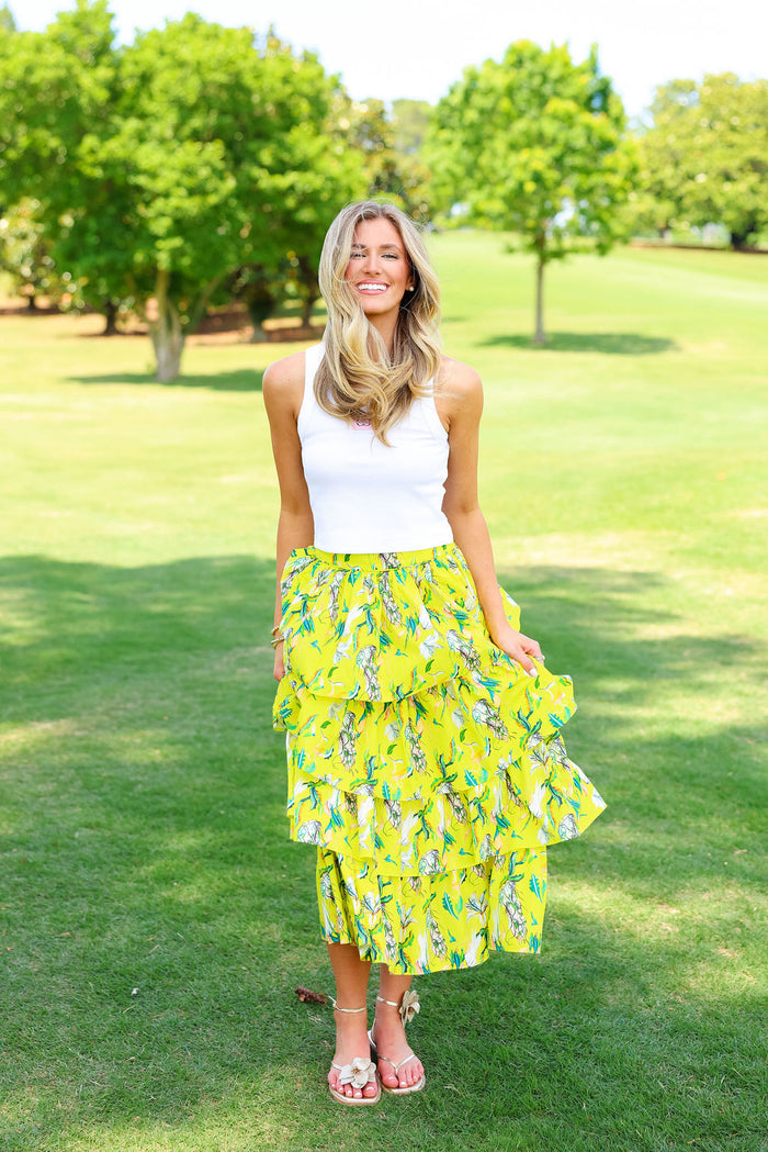 Reese Maxi Skirt - Yellow