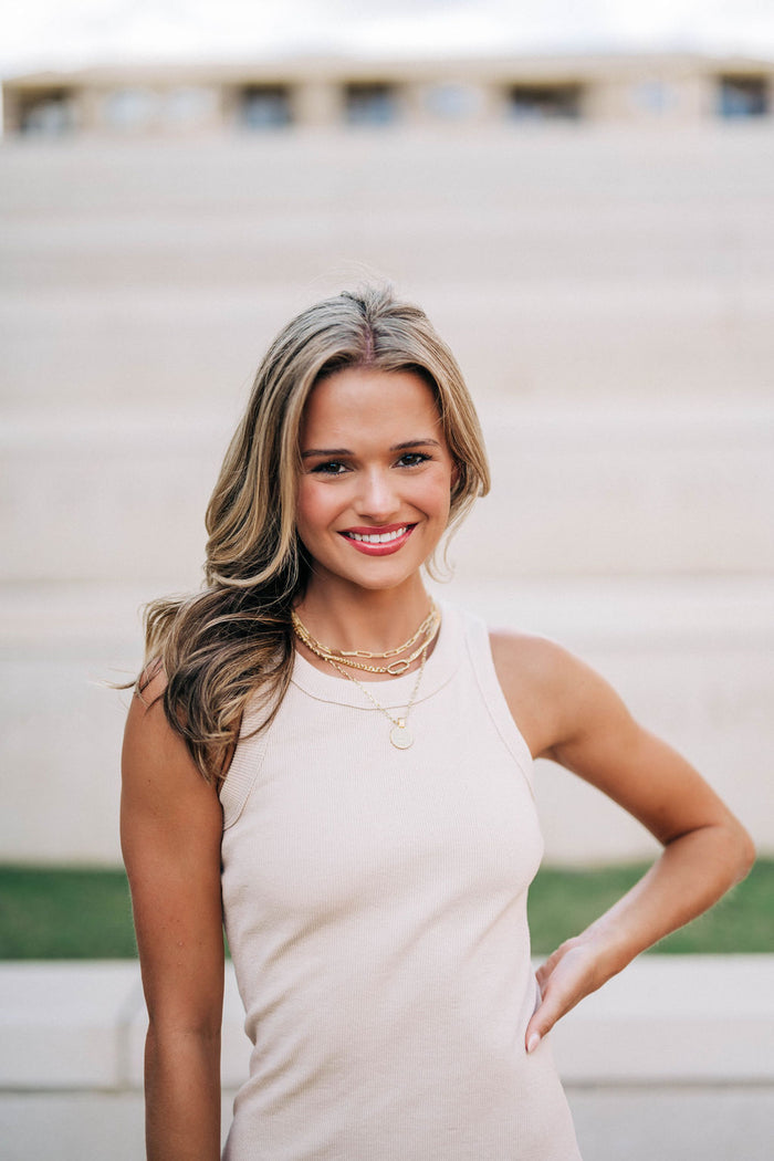 Reese Ribbed Midi Dress - Taupe