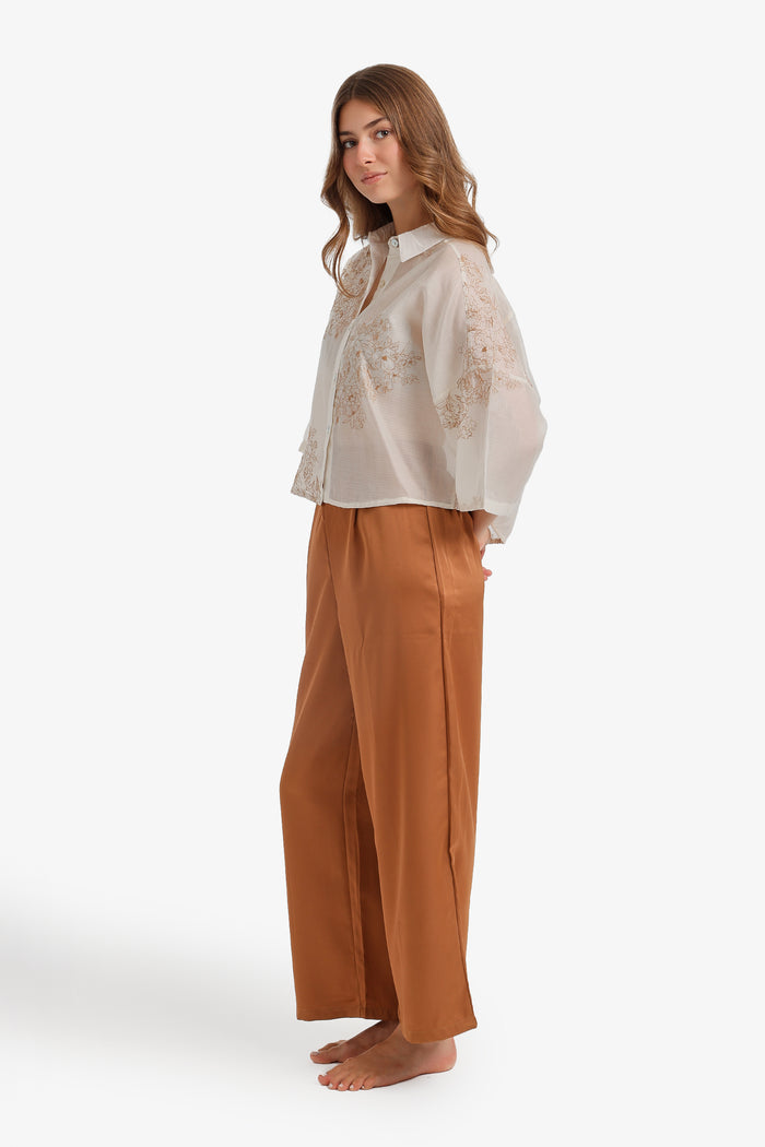 Relaxed Embroidered Pyjama