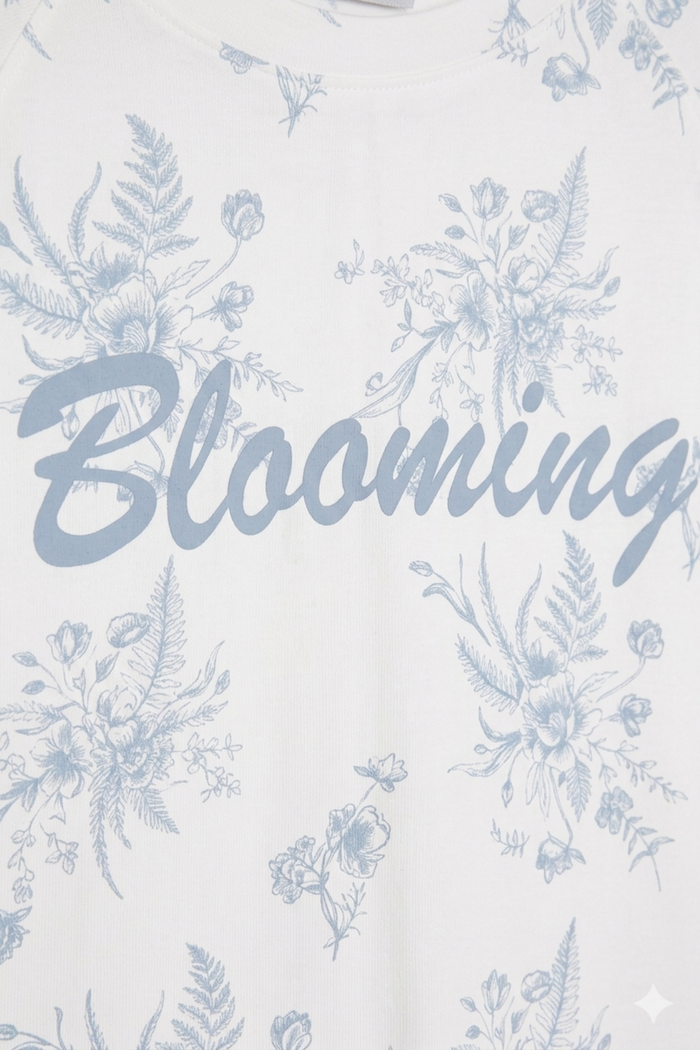 Relaxed Floral Night Shirt