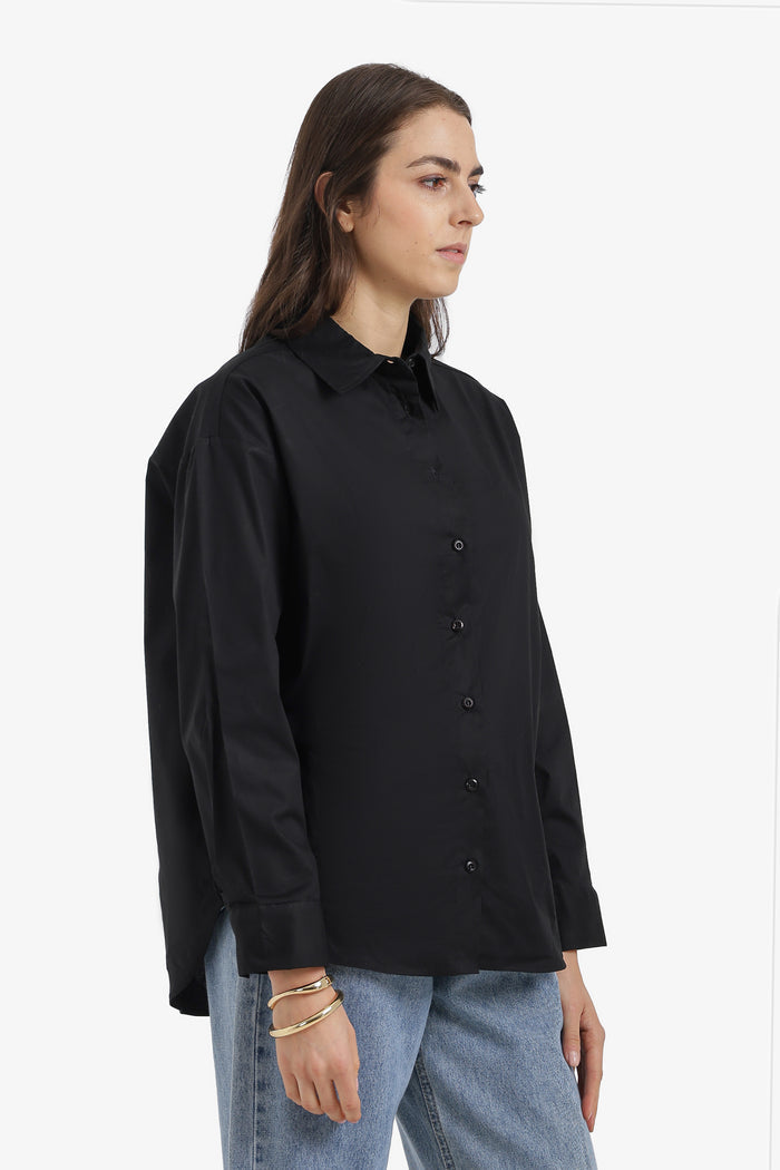 Relaxed High-Low Shirt