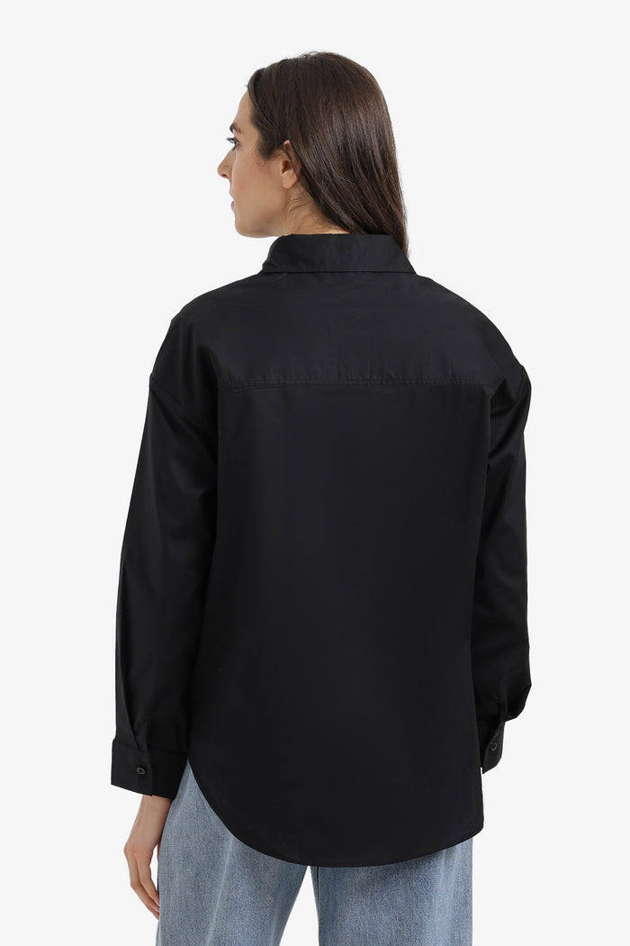 Relaxed High-Low Shirt