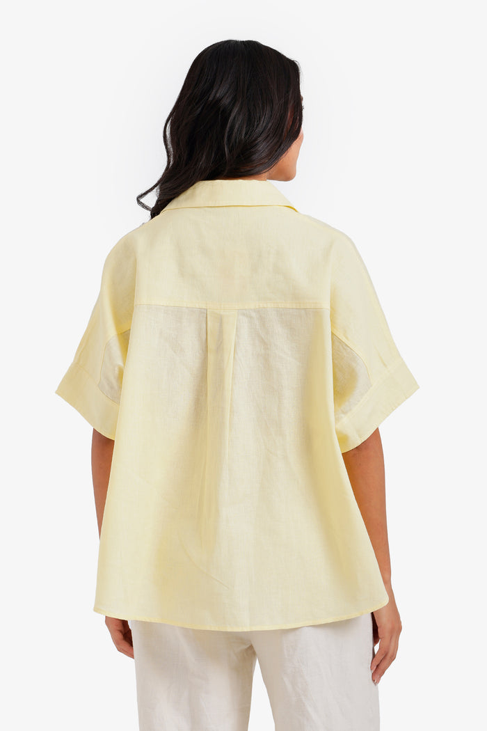 Relaxed Shirt Poncho