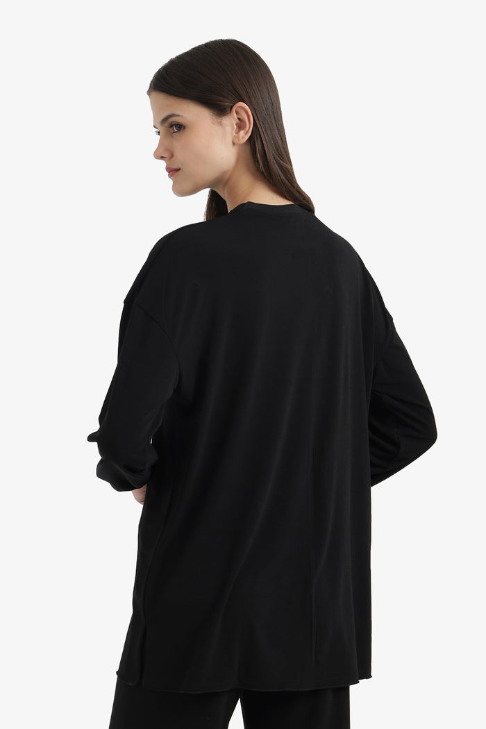 Relaxed Slip-On Blouse