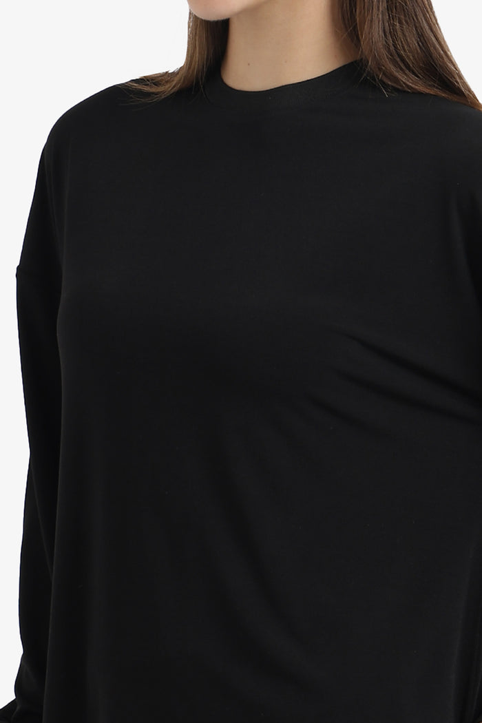 Relaxed Slip-On Blouse
