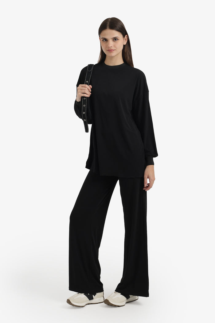 Relaxed Slip-On Blouse
