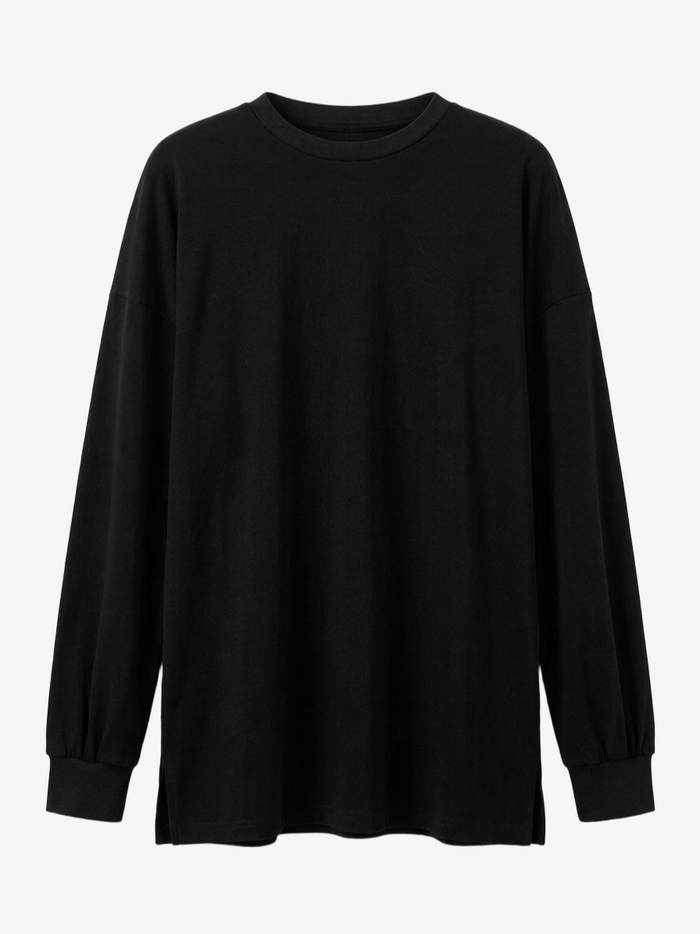 Relaxed Slip-On Blouse