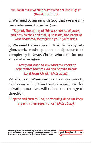 Repent And Believe: The Gospel of Jesus Christ (Original Version, Special-Order, ESV)