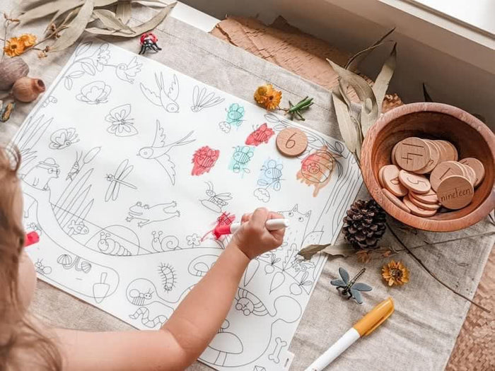 Reusable Scribble Mat Set | In The Garden