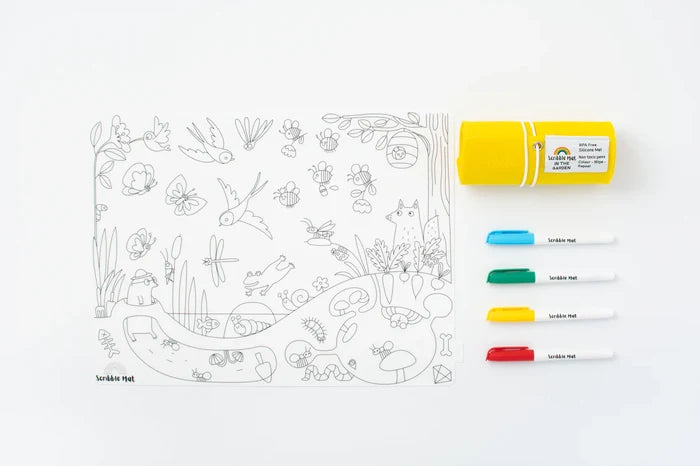 Reusable Scribble Mat Set | In The Garden