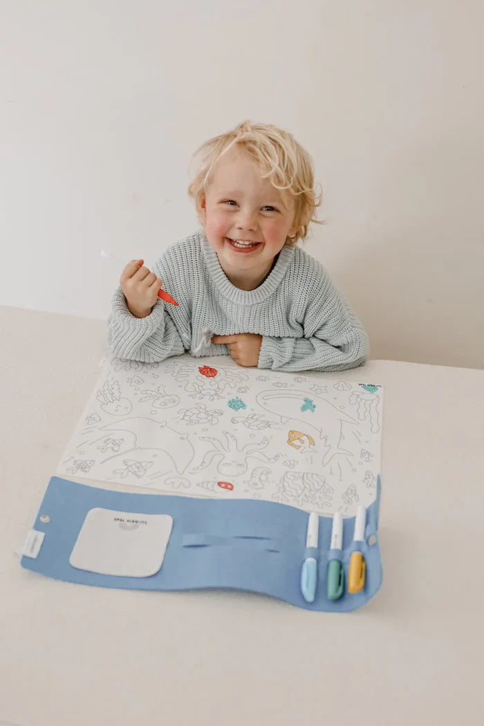 Reusable Scribble Mat Set | Under the Sea