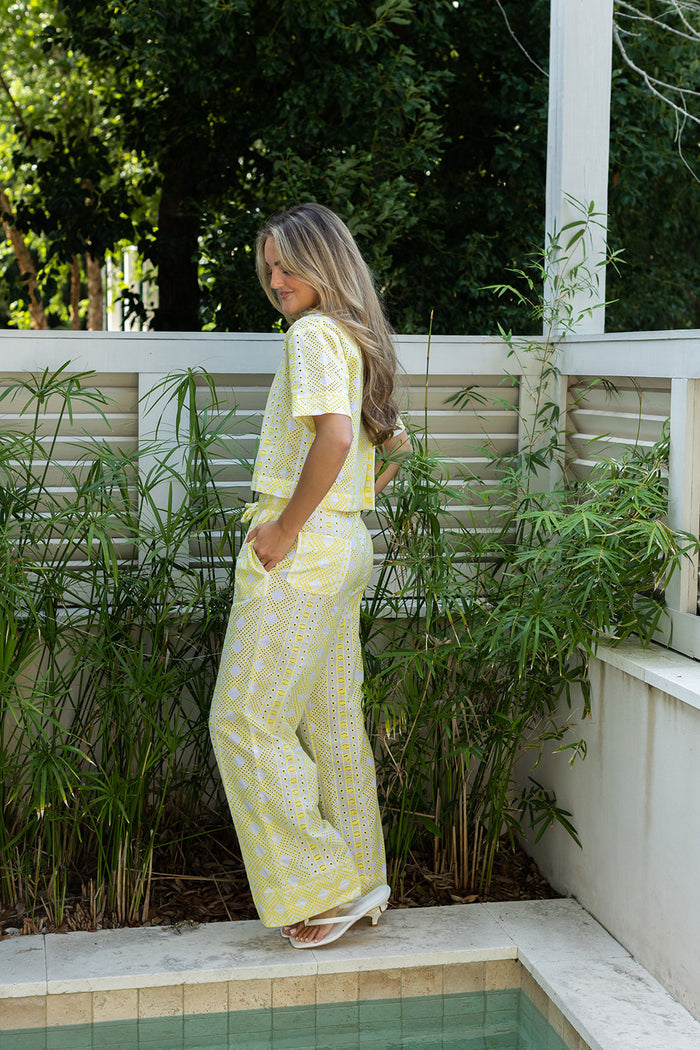 Rhodes Top - Yellow
