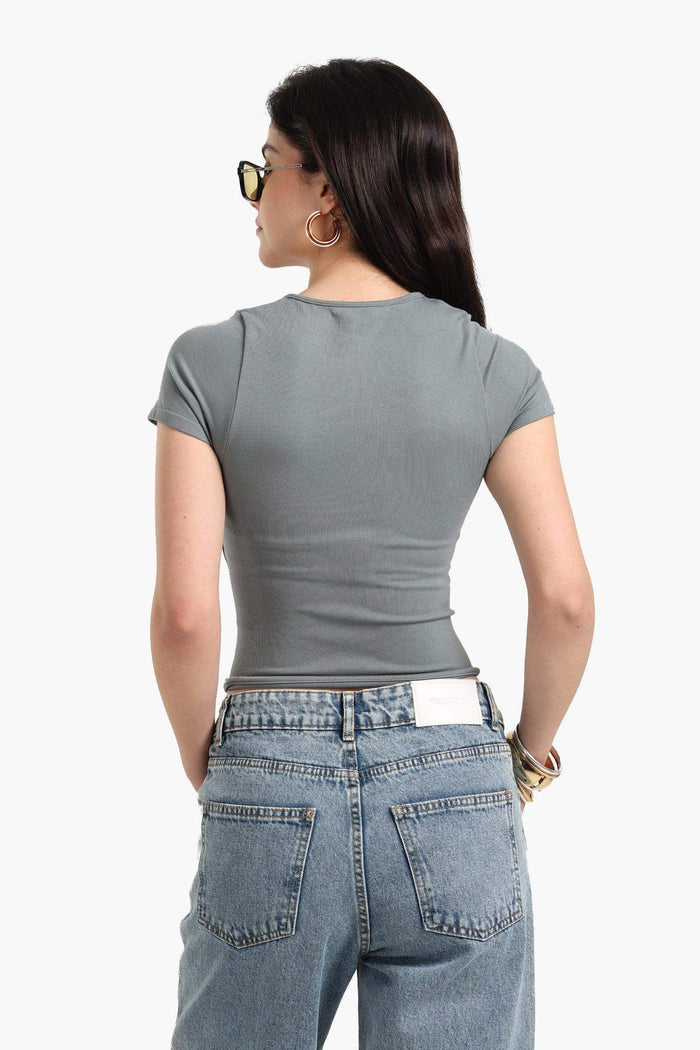 Ribbed Corset Top