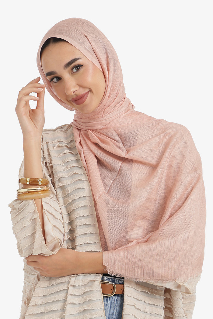 Ribbed Cotton Scarf