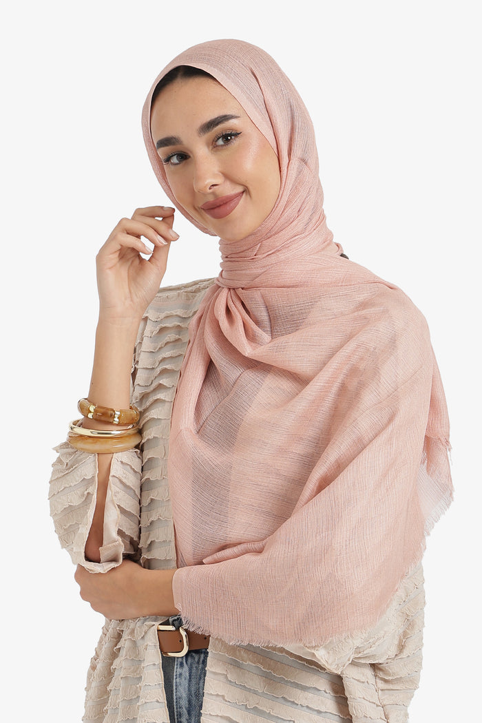 Ribbed Cotton Scarf