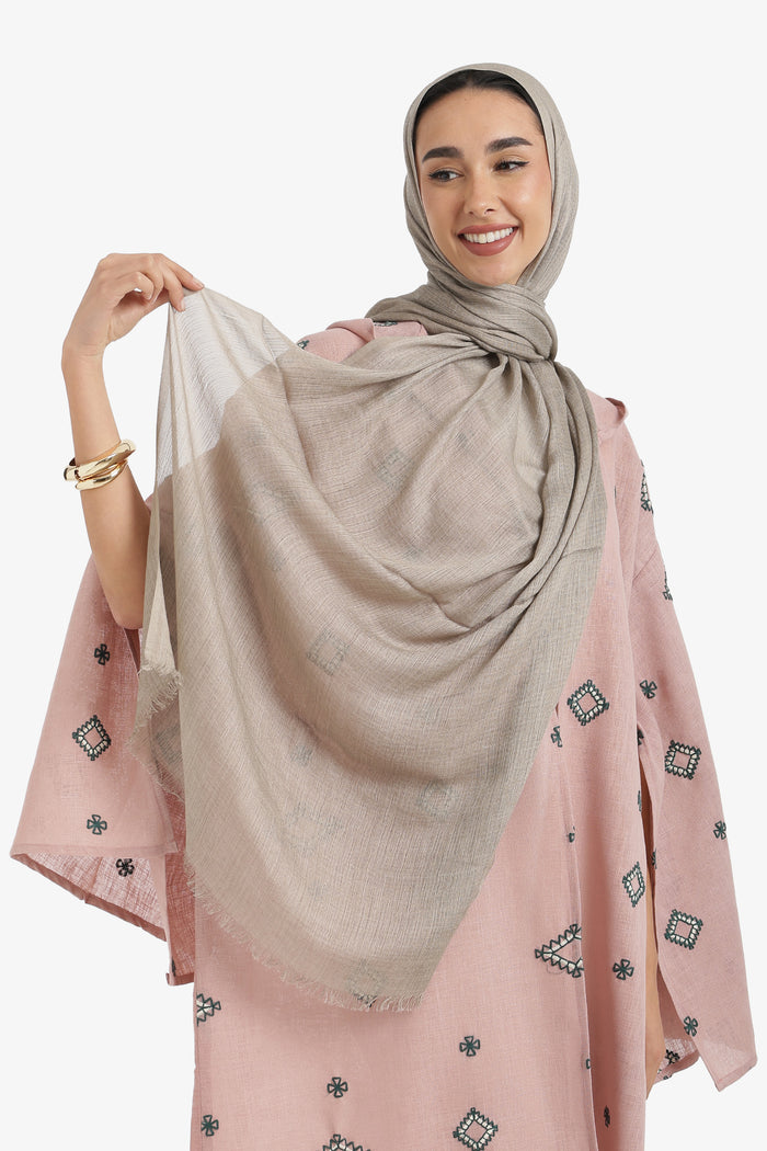 Ribbed Cotton Scarf