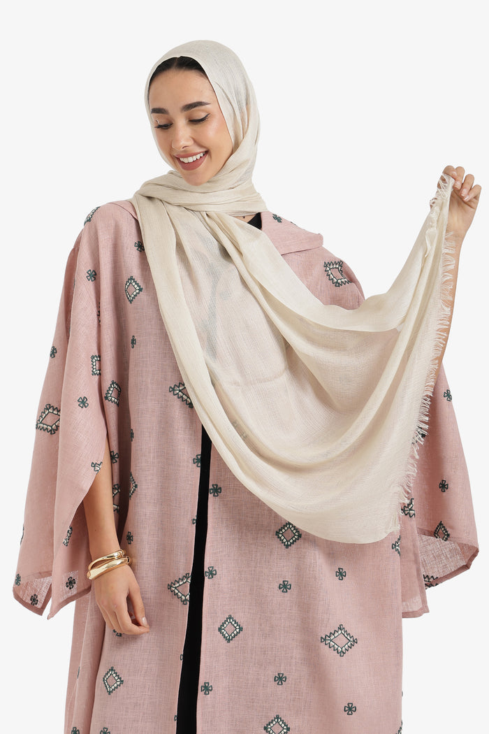 Ribbed Cotton Scarf