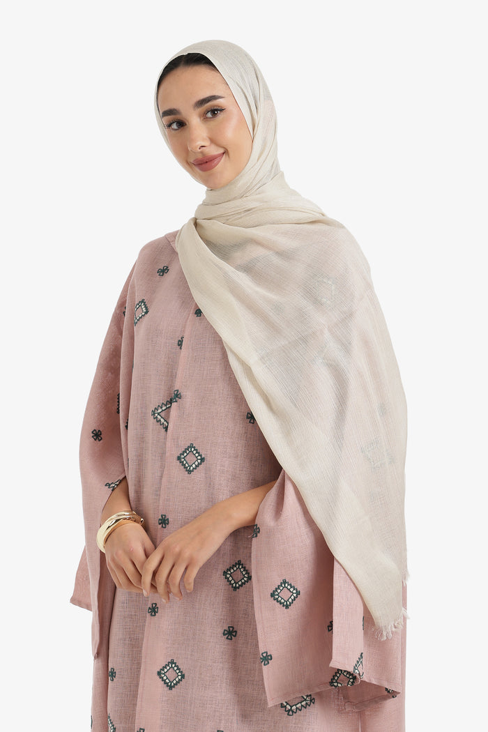 Ribbed Cotton Scarf
