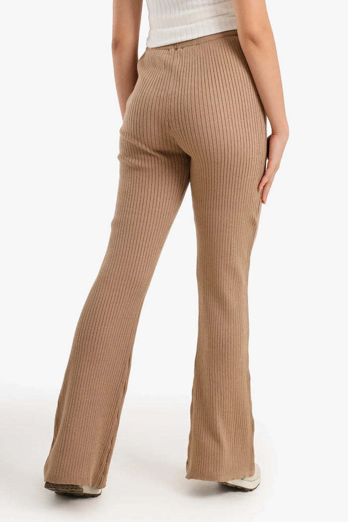 Ribbed Flared Pants