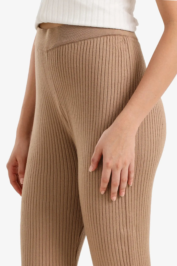 Ribbed Flared Pants