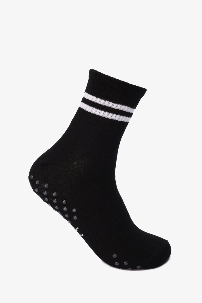 Ribbed Grip Long Socks