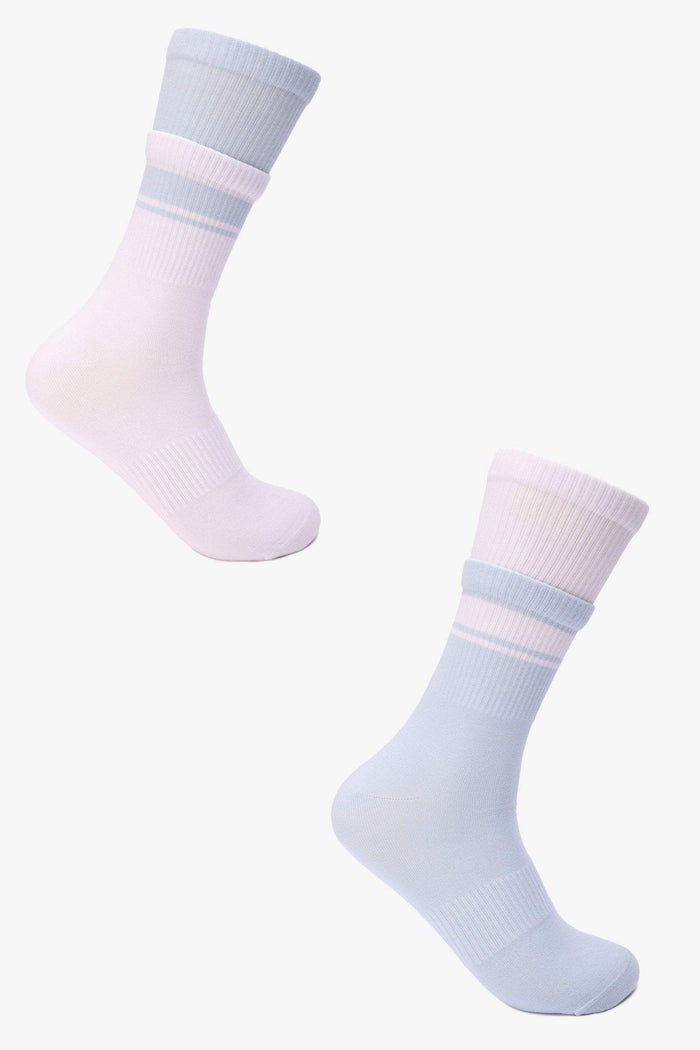 Ribbed Long Socks - 2 Pairs