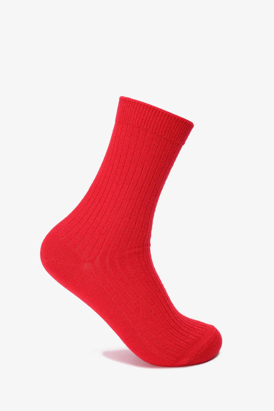 Ribbed Shimmer Long Socks