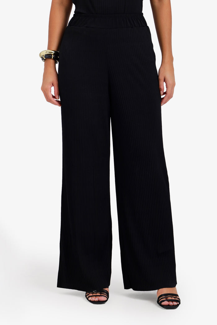 Ribbed Wide Leg Pants