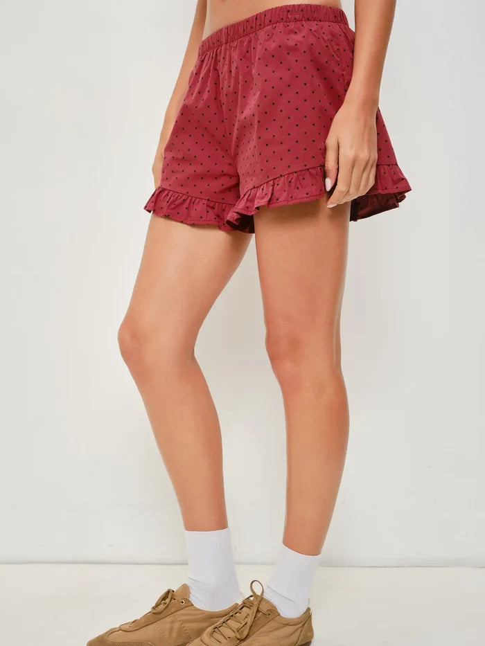 Rohan Frill Polka Dot Shorts