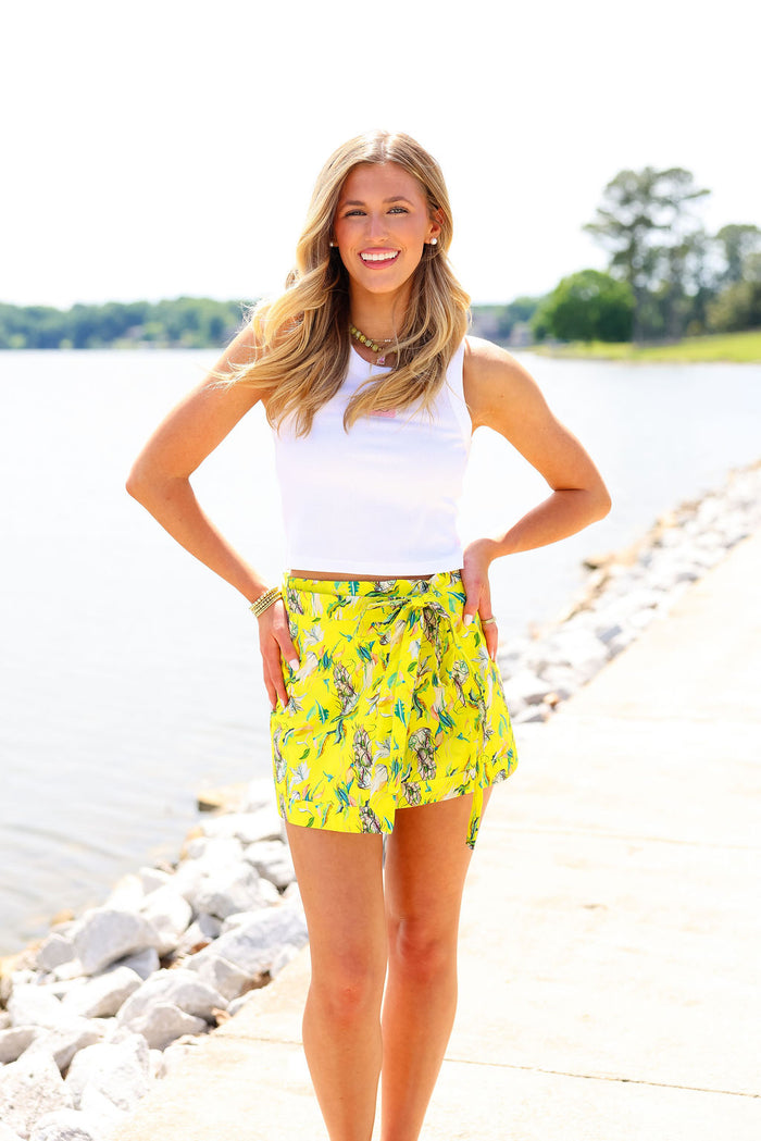 Roma Mini Skirt - Yellow
