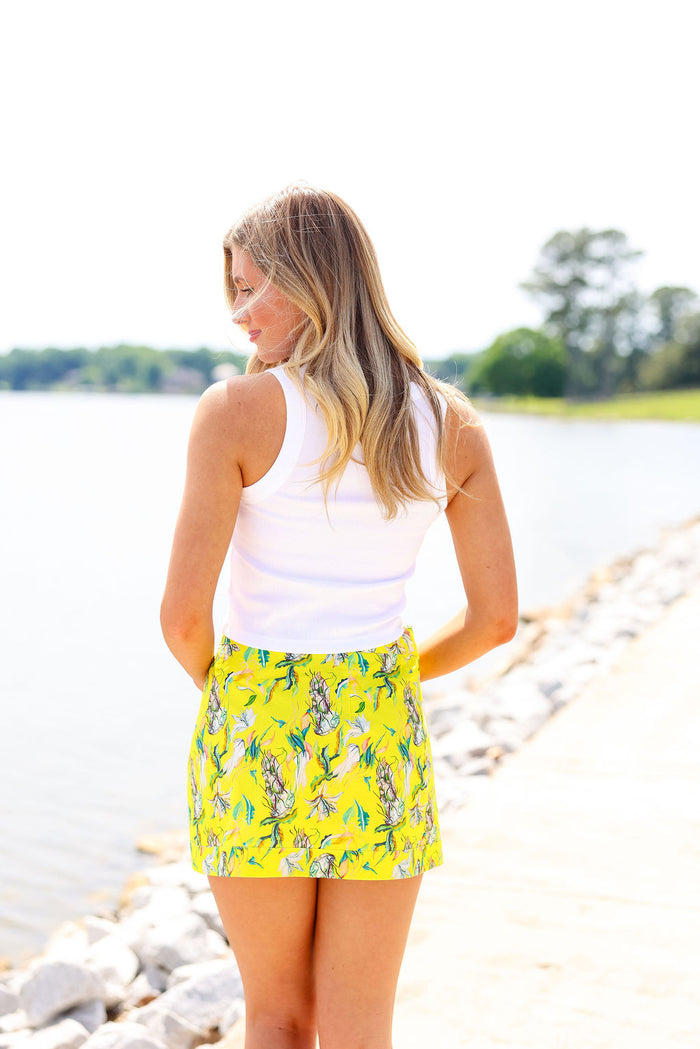 Roma Mini Skirt - Yellow
