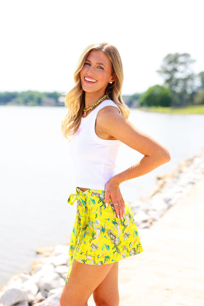 Roma Mini Skirt - Yellow