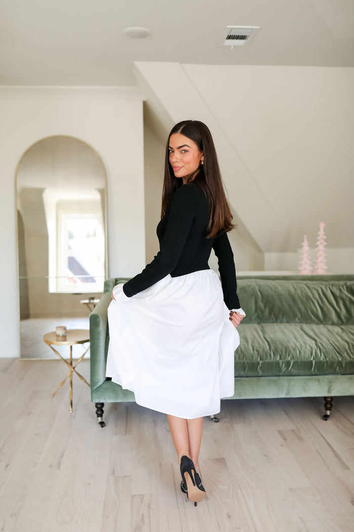 Rosario Dress - Black/White