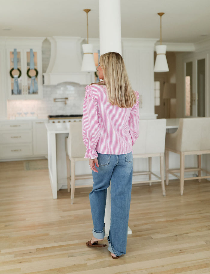 Rosie Bow Top - Pink