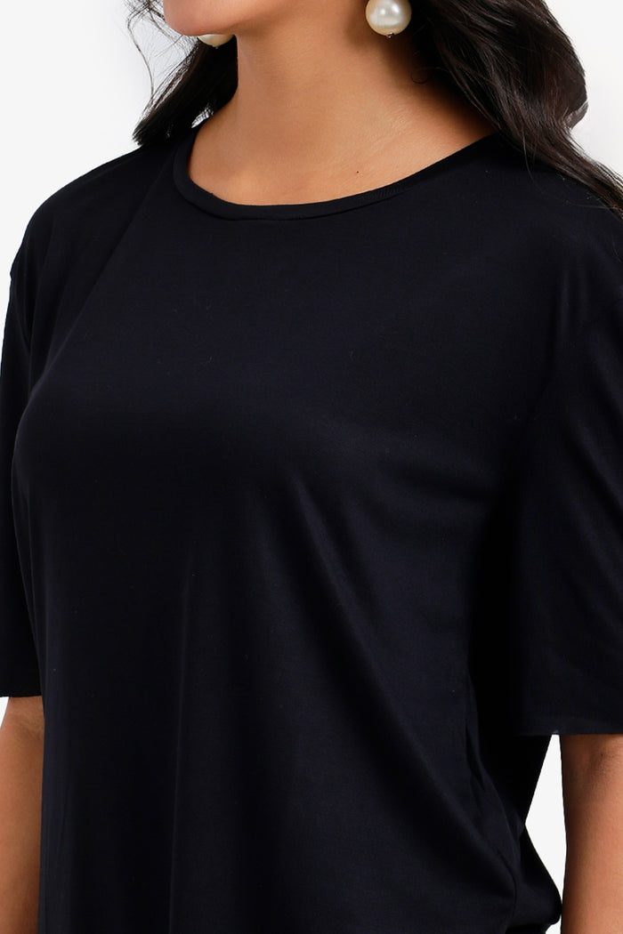 Round Hem T-Shirt